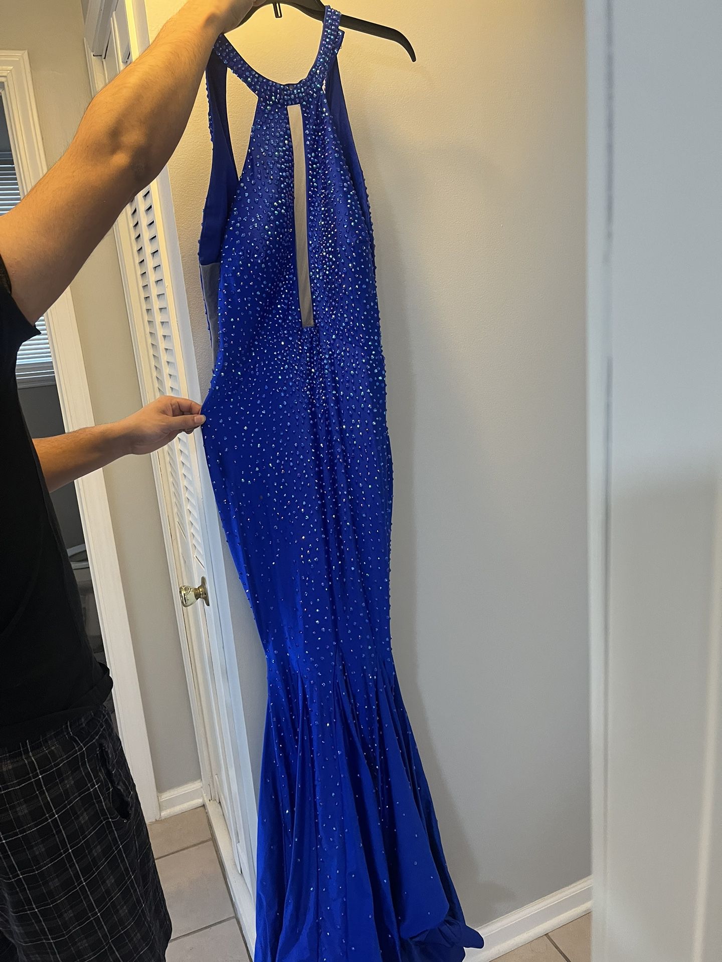 Royal Blue Sequence Dress