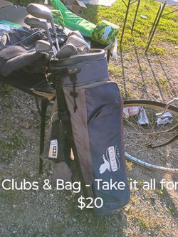 Golf Clubs & Bag 