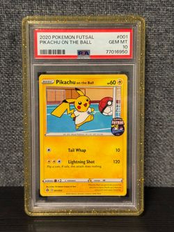 PSA 10 2020 POKEMON FUTSAL #001 PIKACHU ON THE BALL