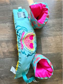 Speedo Kids Swim Vest/Floaties – Watermelon Print, Good Condition