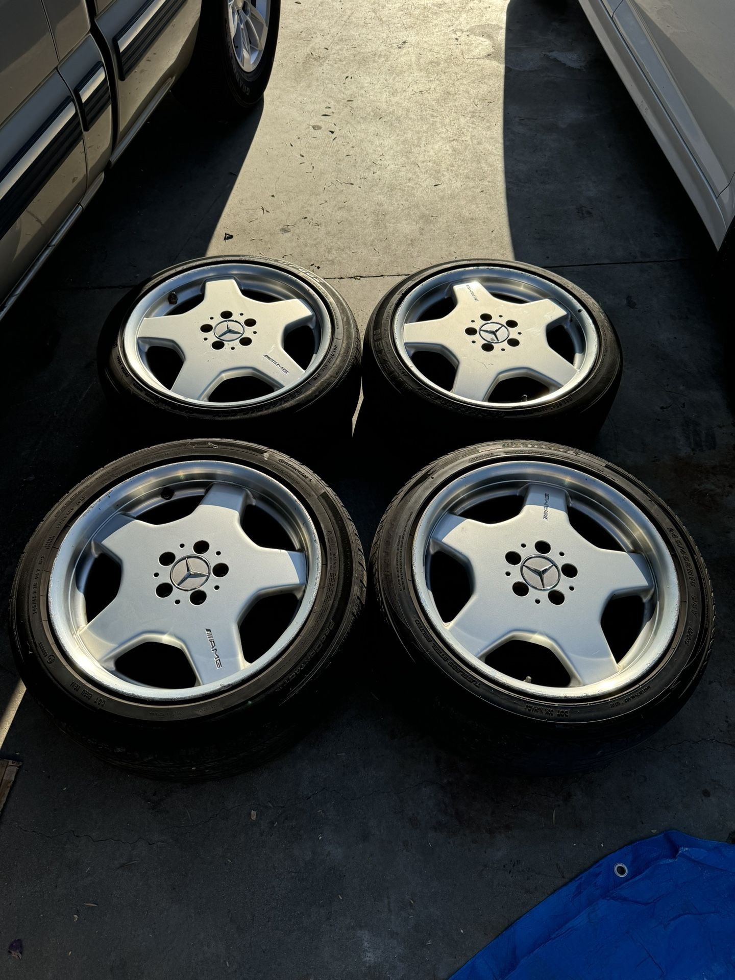 OEM MERCEDES-BENZ AMG WHEELS RIMS SET 4 MONOBLOCK STAGGERED 18" SL-Class S-Class