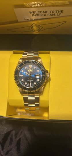 Invicta pro diver gold and blue