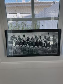 Lunch Atop A Skyscraper Photo NYC With Glass And Frame 