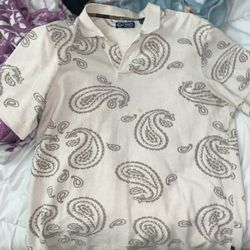 M Bandana Design Chaps Cream Shirt 