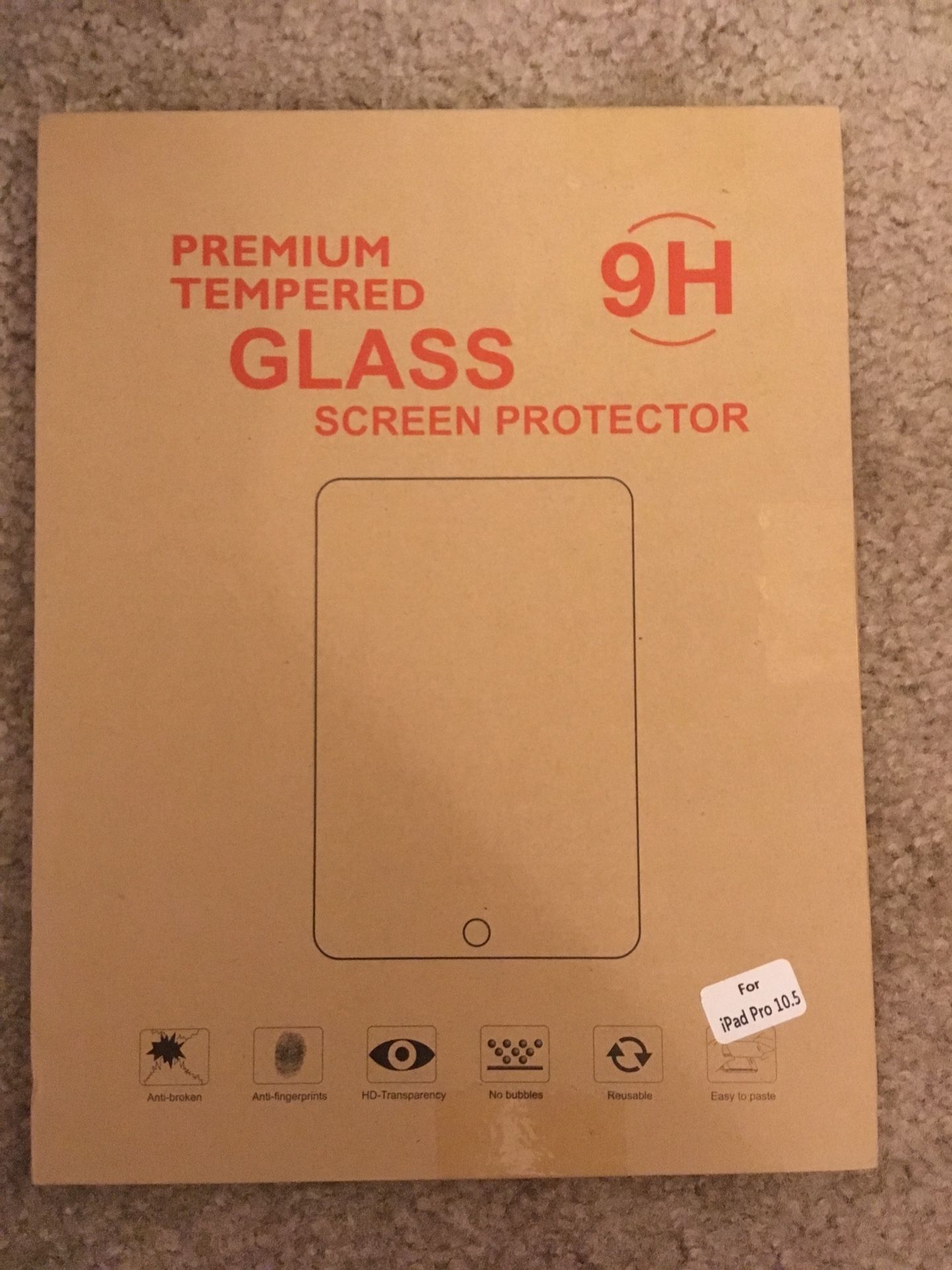 Apple iPad Pro 10.5” Glass Screen Protector - New