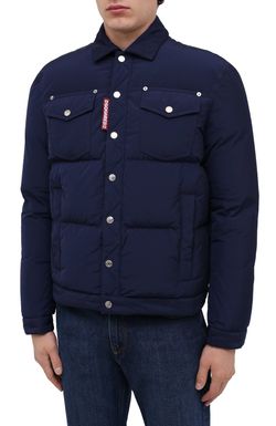 DSQUARED2 Down Puffer Jacket | Navy Blue | Size 56 (XL) | Model: S74AM1097 – Brand New