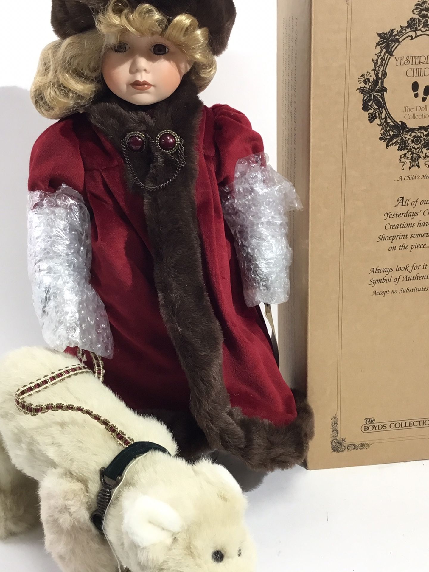 Yesterday’s Children Boyd’s Bear Collectible Doll NWOT In Original Box With COA Rare