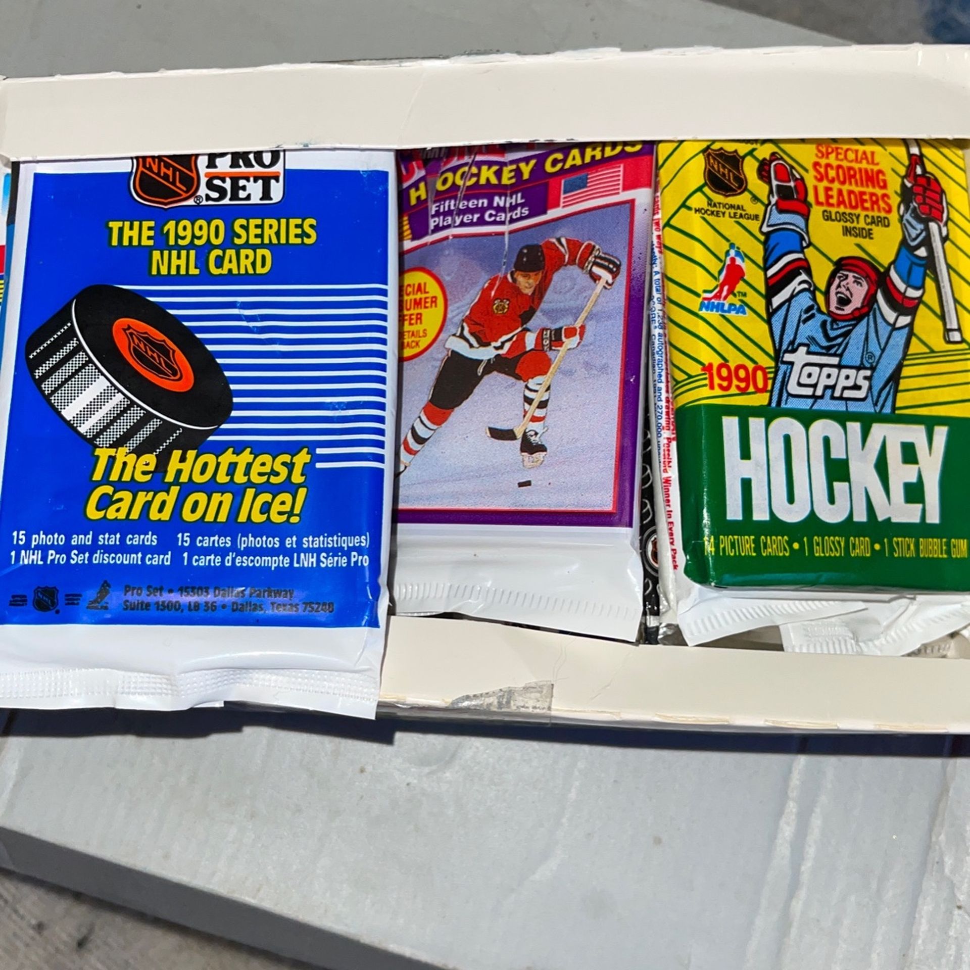 Open Packs Of 1990-91 Hockey Cards