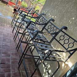 Metal Rotating Lawn Backyard Chairs
