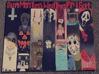 "Freaks" of the week Halloween painting