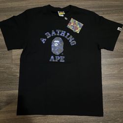 blue bape shirt