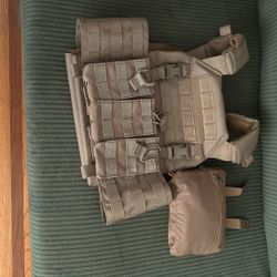 Lancer Tactical Plate Carrier With Tactical Backpack
