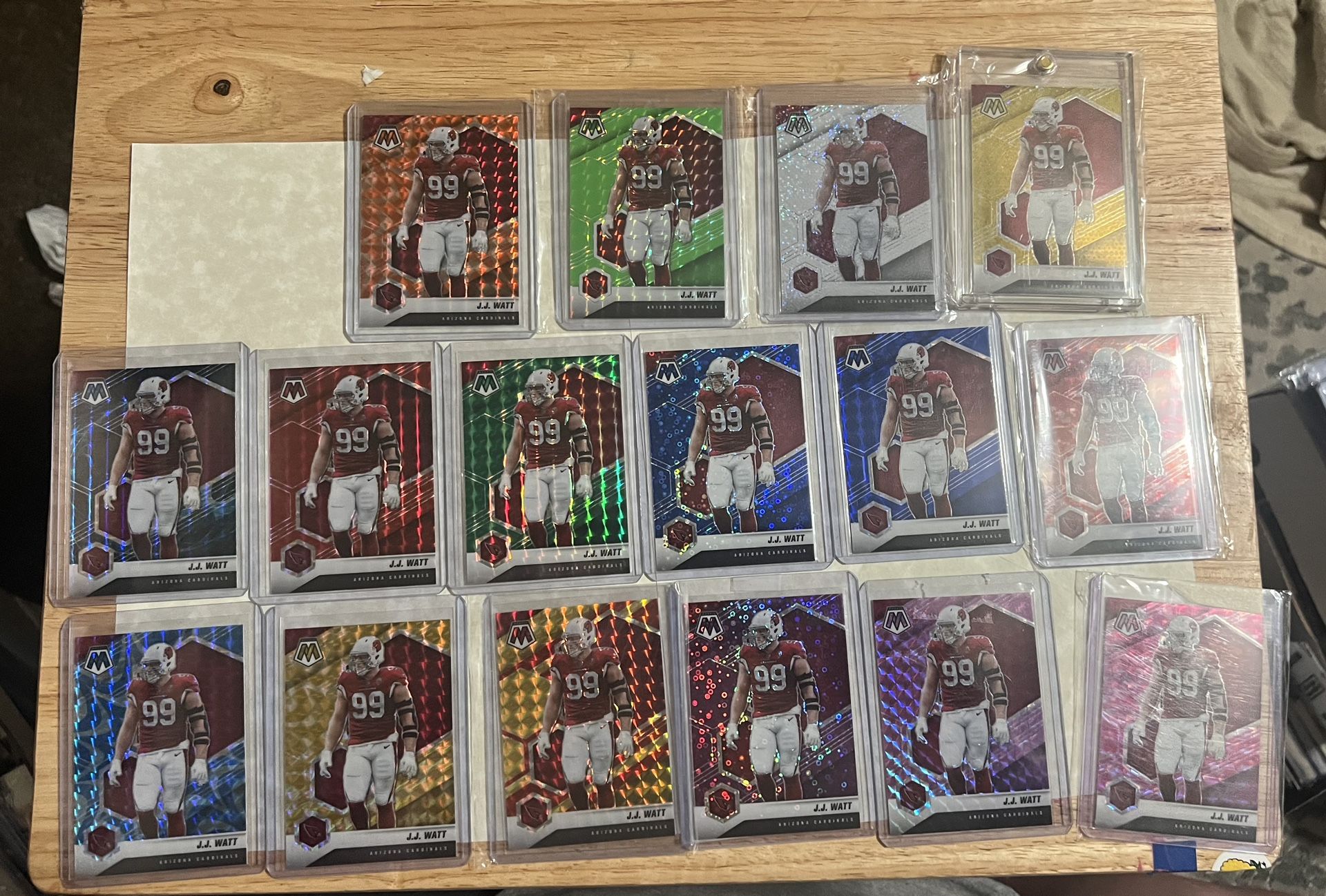 16 Card Rainbow Mosaic JJWatt 