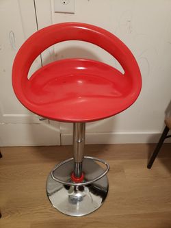 Red Bar Stool
