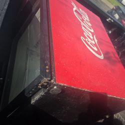 Antique Coca Cola Refrigerator 