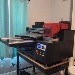 6090 Pro UV 3 Head Printer With Varnish 