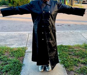 Black trench coat