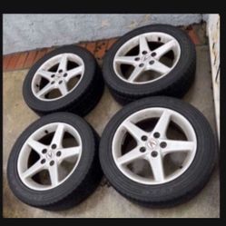 4 - 205/55r16 5x114.3 5x4.5 Stock Rsx Civic Camry Accord Corolla Wheels Rims  Good Treads Tires !!!