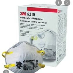Genuine 3M N95- 8210 Masks (20/Pack have 8 boxes