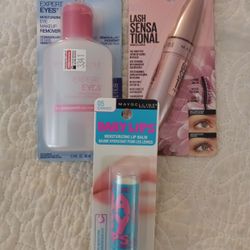 Maybelline Mascara Makeup Remover And Baby Lips Skin Care Beauty 