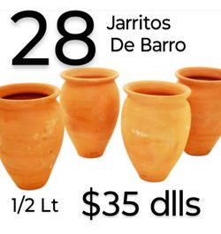 28 Jarritos De Barro 12 Lt 16 Oz $35 Dlls 