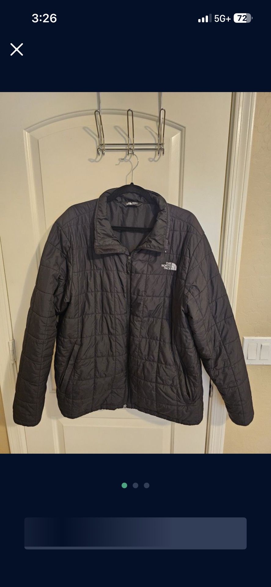 North Face Jacket Men’s XL Insulated Full Zip Puffer Coat
