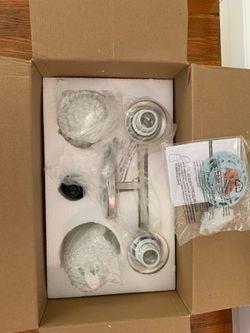 Moen YB0362NL Flara 2-Light Dual-Mount Bath Bathroom Vanity Light Fixture with Frosted Glass, Polished Nickel