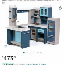 Step2 Grand Walk-In Wooden Kitchen Set for Kids