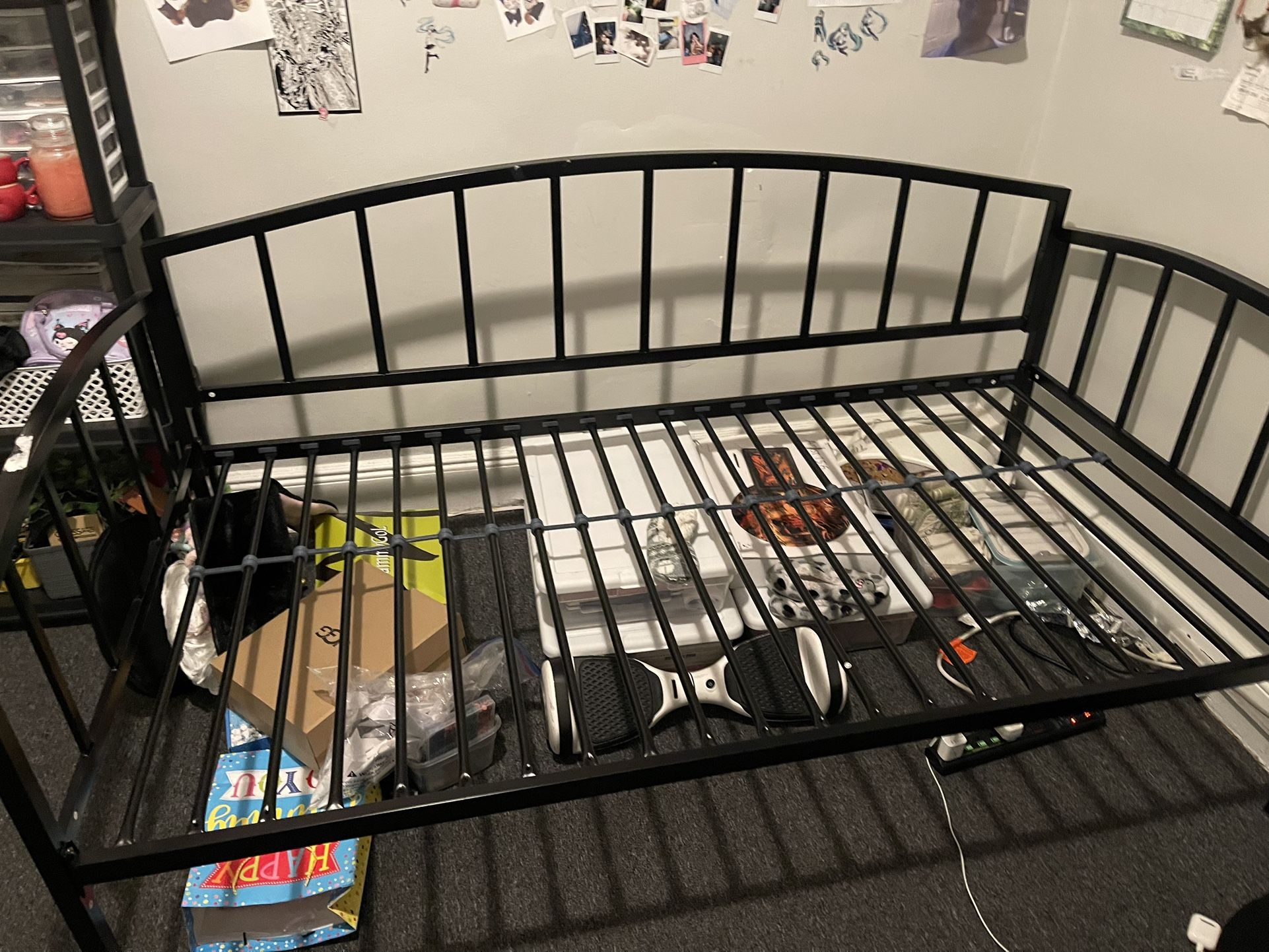 Daybed Frame, Twin Bed, Black