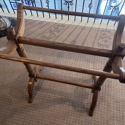 Solid Oak Heavy Duty Quilt Rack Blanket