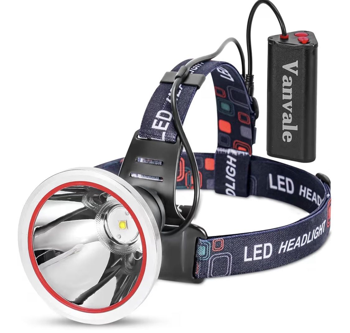 2  Super Bright Rechargeable LED Headlamps