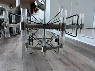 George Kovacs Mass Transit Brushed Nickel/ Sand Coat Chamdeliers