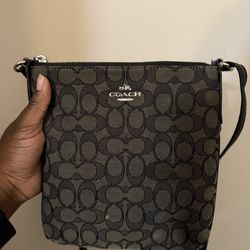 Coach Signature Canvas File Crossbody