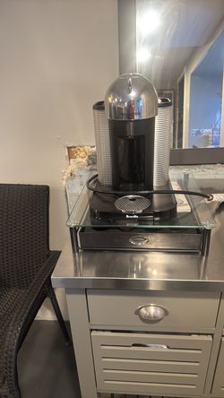 nespresso with storage bin