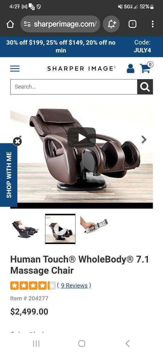 Human Touch Full Body Massage Chair