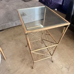 Glass Side Magazine table 