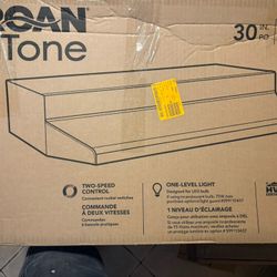 Broan-NuTone RL6200 Series 30 in. Ductless Under Cabinet Range Hood with Light in Black