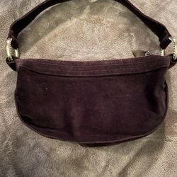 Express Chocolate Brown Velvet Small Purse