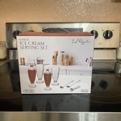 Le Regalo 9 Piece Ice Cream Serving Set
