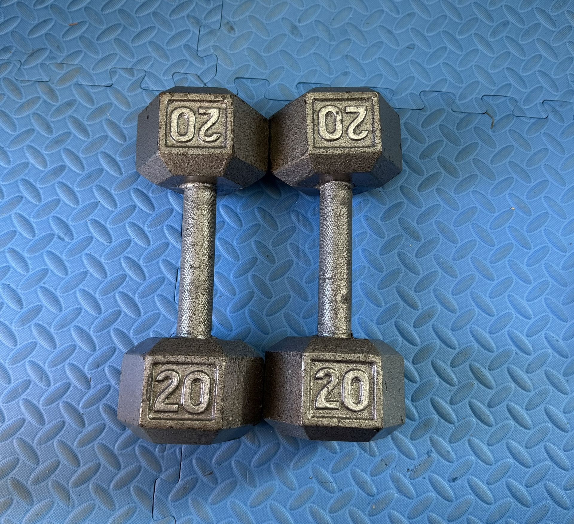 Pair Of 20 Lbs Dumbbells 