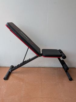 Adjustable weight bench. Other available items on this account.