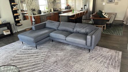 Modern Gray Sectional - MaKe Me An Offer