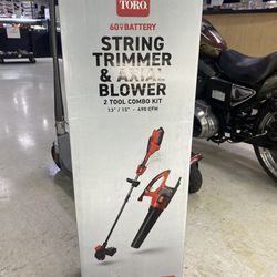Brand New Toro String trimmer and leaf blower combo kit