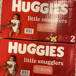 Brand New Huggies Size 2 Diapers 