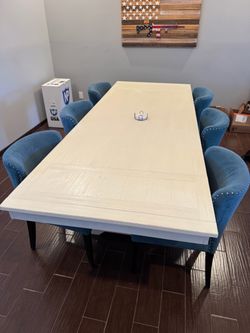 Farmhouse table and chairs