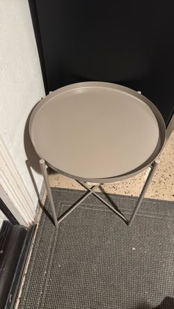 round metal table