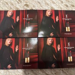 4 set of YSL Rouge Pur Couture The Slim THE PINKS 4 Sample Pods # N4, 8, 16, 24