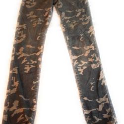 Rue 21 Camouflage Mid Rise Stretch Jegging Size 5/6 26" x 30.5"
