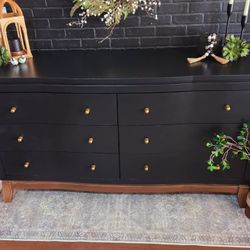 Black 6 drawer dresser