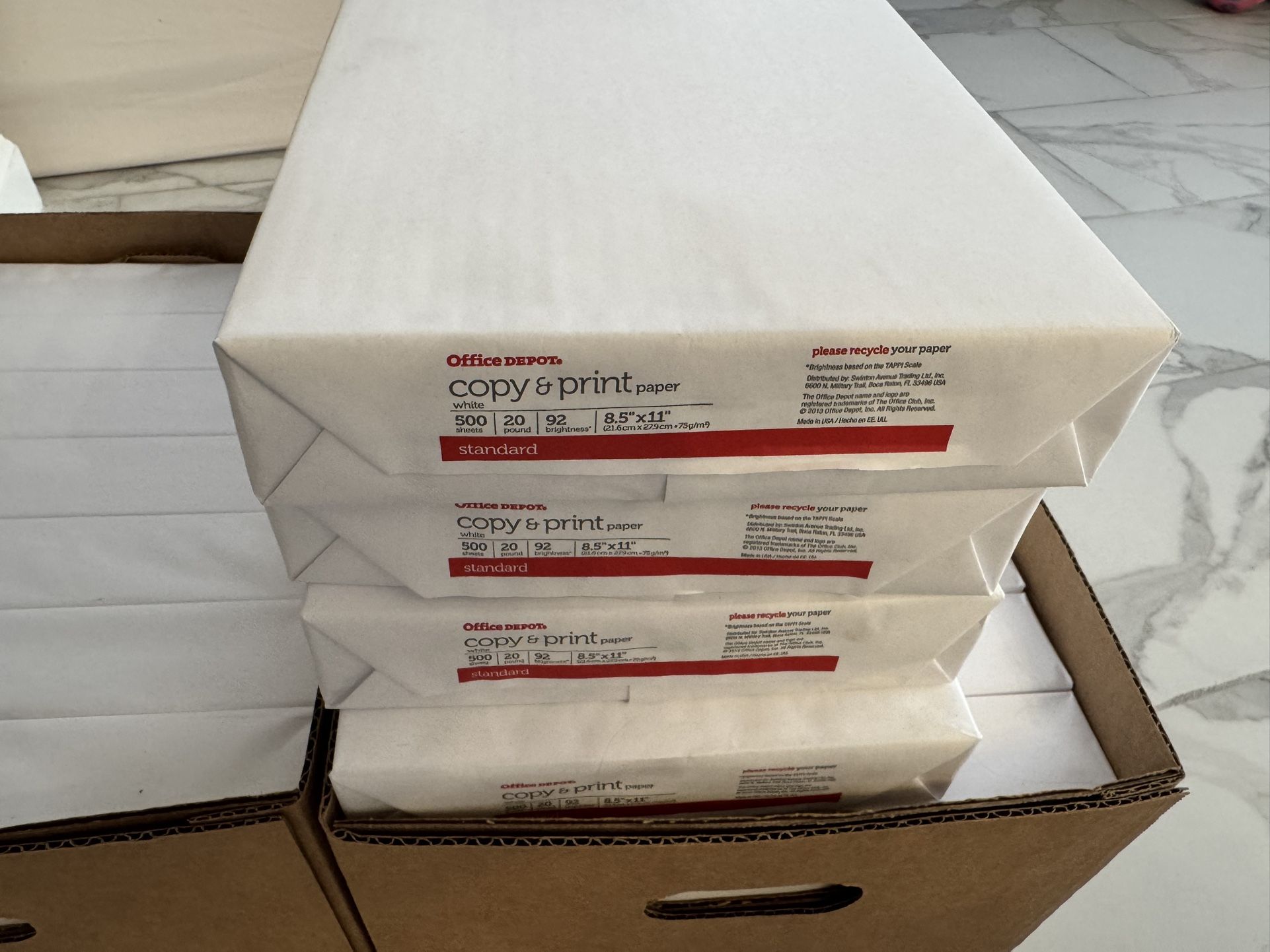 Brand New 8.5 X 11 White Office Paper